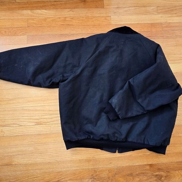 Work bomber canvas coat size XL Outdoor Bronco Corduroy-collar - Picture 5 of 10